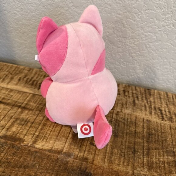 Pink Cat Plush Holding Heart Stuffed Animal Valentine's Day 6" Target - Picture 4 of 8